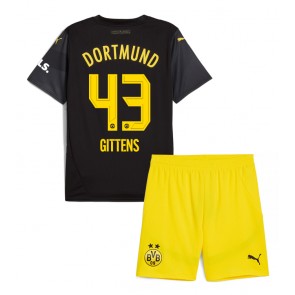 Borussia Dortmund Jamie Bynoe-Gittens #43 Borta Kläder Barn 2024-25 Kortärmad (+ Korta byxor)